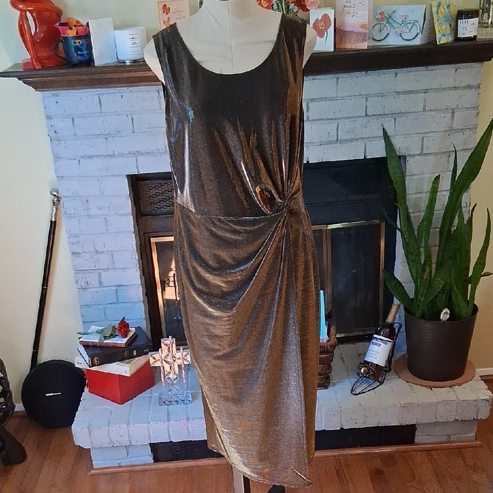 Elegant Metallic Dress